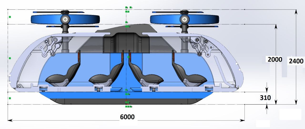 Vira Model 1000 — passenger configuration